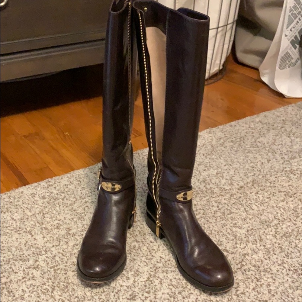 Michael Kors knee high leather boots